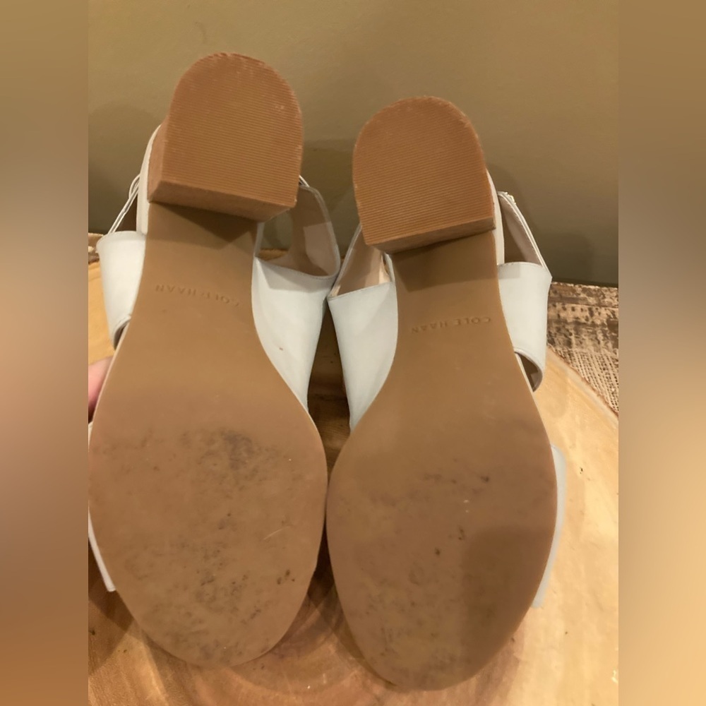 Cole Haan Womens Kathlyn Bootie New Size 5.5 Grey Peep Toe Block Heel - Picture 15 of 16